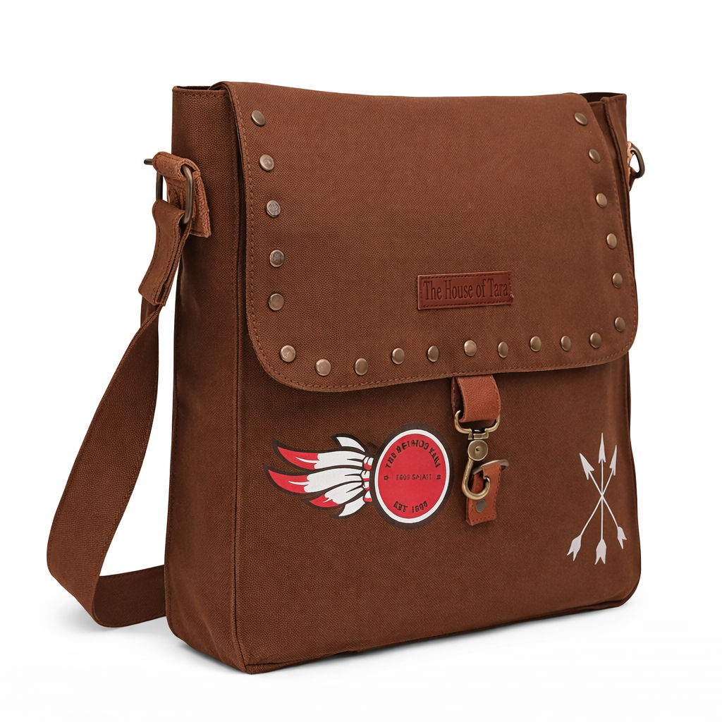 Brown Unisex Messenger Bag for Everyday Use 184